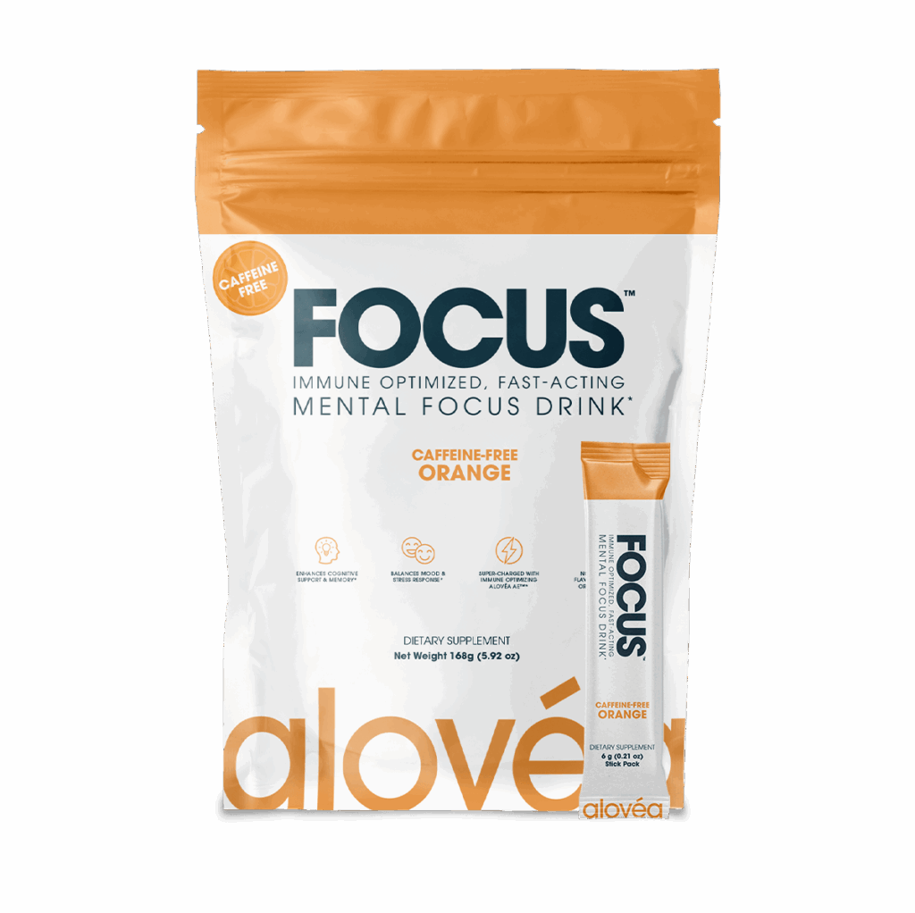 Alovéa FOCUS Mental Focus Drink Orange Koffeinfrei