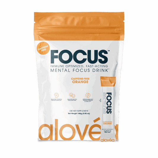 Alovéa FOCUS Mental Focus Drink Orange Koffeinfrei