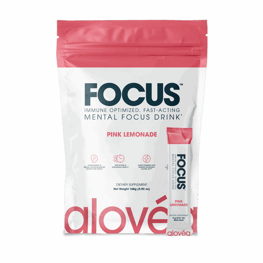 Alovéa FOCUS Mental Focus Drink Pink Lemonade